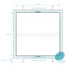 Couverture seule pour spa 235 x 235 cm Rayon 00 cm