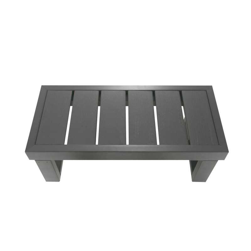 Escalier 1 marche - composite gris