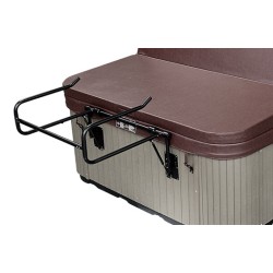 Lève-couverture CADDY pliable pour couverture de spa avec assistance hydraulique et fixation sur panneau