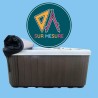 Couverture enroulable sur mesure de spa intérieur | Avospas