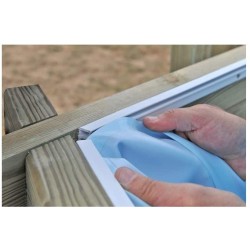 Liner 42/100 Octogonal angle 135° D 4 x 0,36 m cote intérieur Waterclip | Avospas