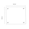 Liner 70/100 carré 310 x 310 x 144 cm cote intérieur Waterclip | Avospas