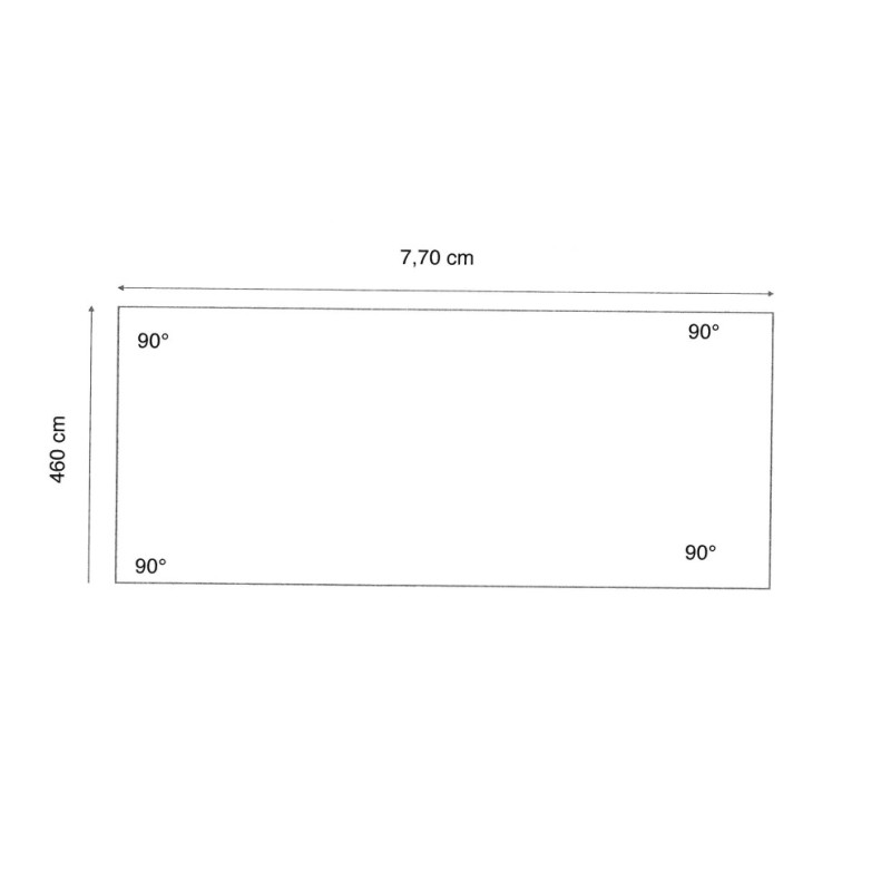Liner 70/100 rectangulaire 770 x 460 x 144 cm cote intérieur Waterclip | Avospas