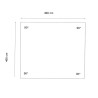 Liner 70/100 carré 620 x 620 x 144 cm cote intérieur Waterclip | Avospas