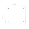 Liner 70/100 carré 310 x 310 x 129 cm cote intérieur Waterclip | Avospas