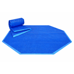 Couverture à bulle été bleue piscine octogonale 135° Ø410 cm - Piscine CLEOFAS BOHOL LEYTE - Piscine Water'clip | Avospas