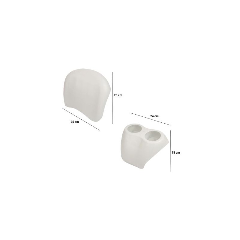 Set confort 2 repose têtes & 1 porte Gobelet | Avospas