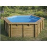 Pack Piscine Bois Hexagonale EWEN + Robot Laisy | Avospas